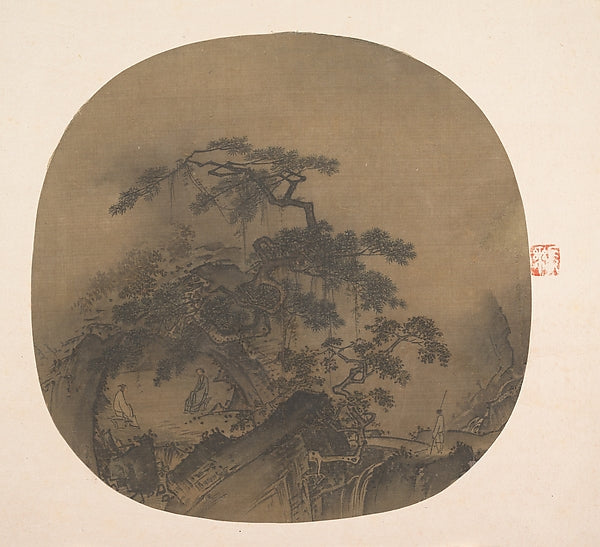 Ming China,Conversation in a Cave 13th cent-After Ma, 16x12"(A3) Poster