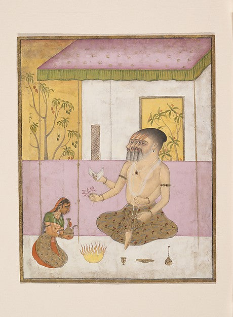 Khambhavati Ragini - Folio from a ragamala series c1675, Poster Print Wall Art