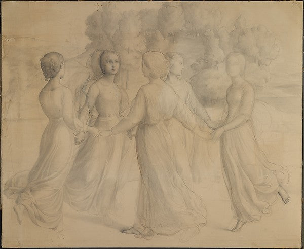 The Round Dance or "Rays of Sunlight" 1835–55-Anne-François-Lo, Poster Print Wall Art