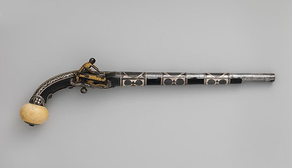 Miquelet Pistol dated A.H. 1263/A.D. 1846–47, Poster Print Wall Art