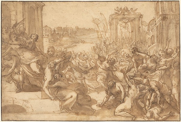 Rape of the Sabines 1600-Hans Rottenhammer, I,16x12"(A3) Poster