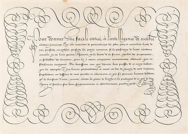 La Technographie. La Rizographie. La Caligraphie. 1599-,16x12"(A3)Poster