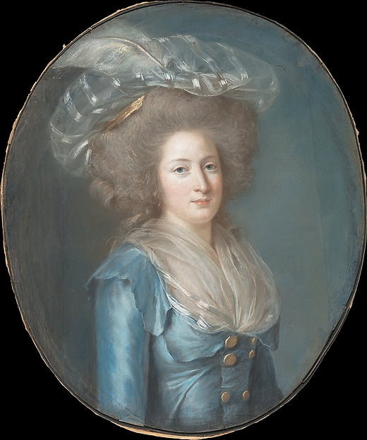 Adélaïde Labille-Guiard:Madame Élisabeth de France c1787-16x12"(A3) Poster