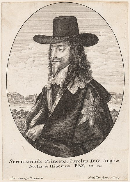 Charles I 1649-After Anthony van Dyck, Poster Print Wall Art