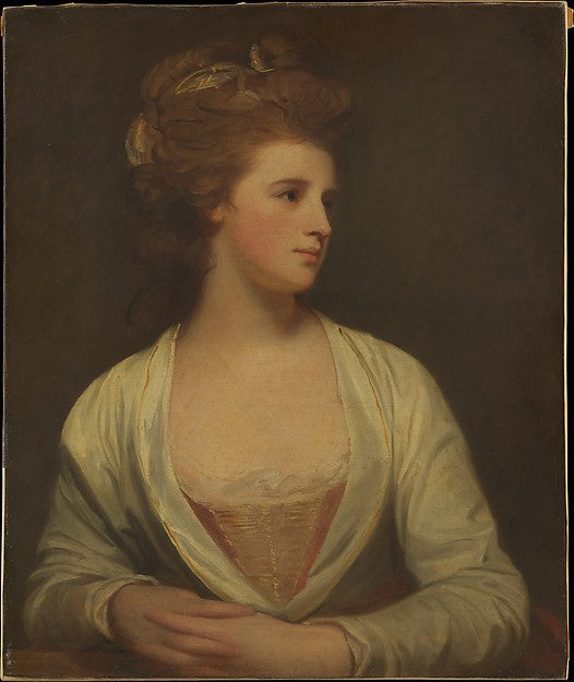 George Romney:Portrait of a Woman Said to Be Emily Bertie Po-16x12"(A3) Poster