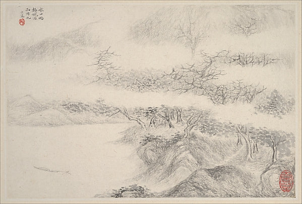 Ming China,Landscapes dated 1644-Zhang Feng, 16x12"(A3) Poster