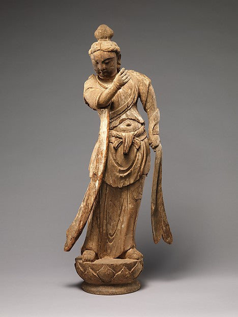One of a Pair of Attendant Bodhisattvas 10th–11th cent, Poster Print Wall Art