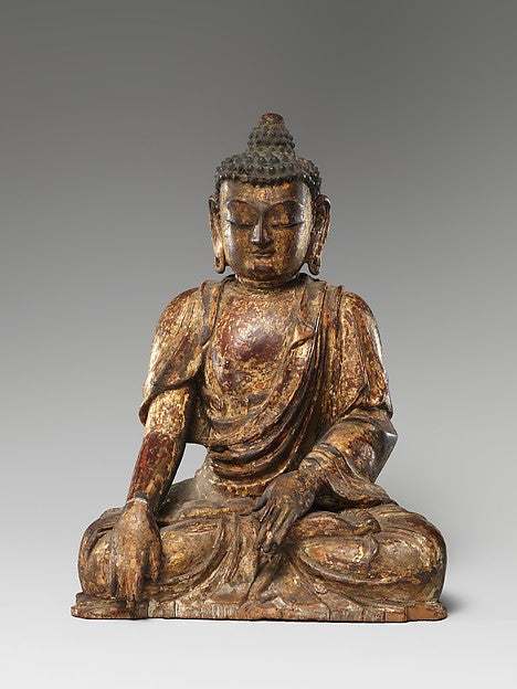 Buddha probably Akshobhya dated 1411, Poster Print Wall Art