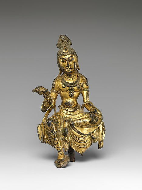 Bodhisattva probably Manjushri 8th–9th cent, Poster Print Wall Art