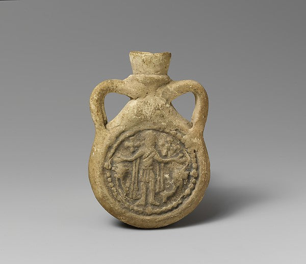 :Pilgrim Flask with Saint Menas 4th–7th century-16x12"(A3) Poster