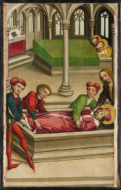 Master of Eggenburg:The Burial of Saint Wenceslas c1490–1500-16x12"(A3) Poster