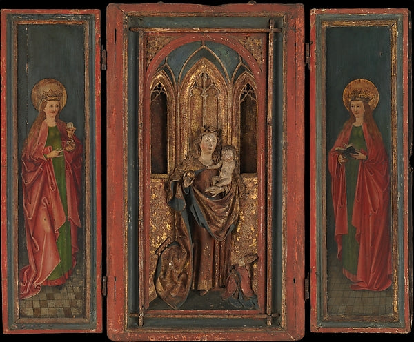 :Altar Shrine with Madonna and Child with Donor last quarter-16x12"(A3) Poster