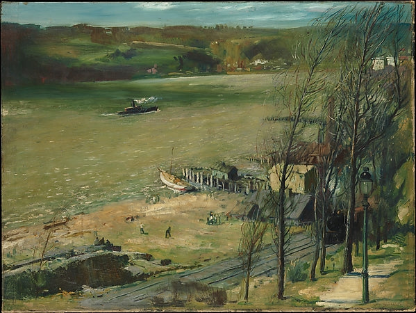 George Bellows - Up the Hudson 1908, Poster Print Wall Art