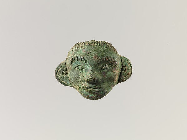 Mounting in Form of a Human Mask, Poster Print Wall Art