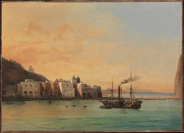 Charles Rémond:View of Ischia from the Sea 1842-16x12"(A3) Poster