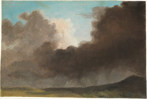 Pierre Henri de Valenciennes or Circle:Stormy Sky -16x12"(A3) Poster