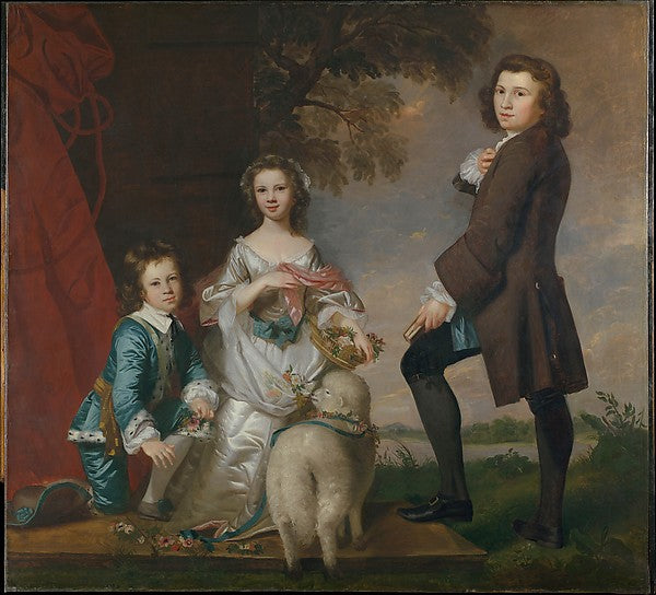 Sir Joshua Reynolds:Thomas and Martha Neate with His Tutor T-16x12"(A3) Poster