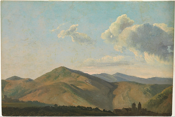 Simon Denis:Mountainous Landscape at Vicovaro c1786–97-16x12"(A3) Poster