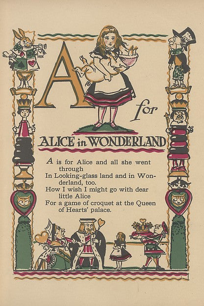 Tony Sarg's Alphabet c1930s-, Poster Print Wall Art