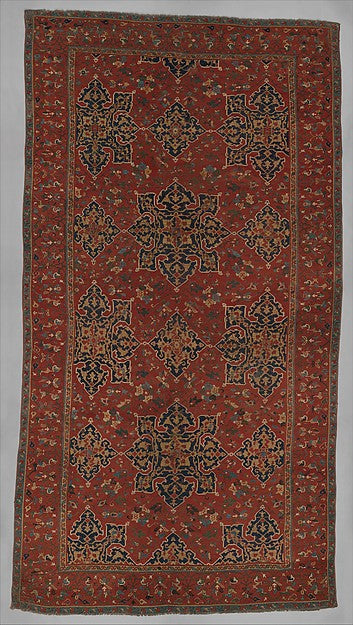 :'Star Ushak' Carpet late 15th century-16x12"(A3) Poster