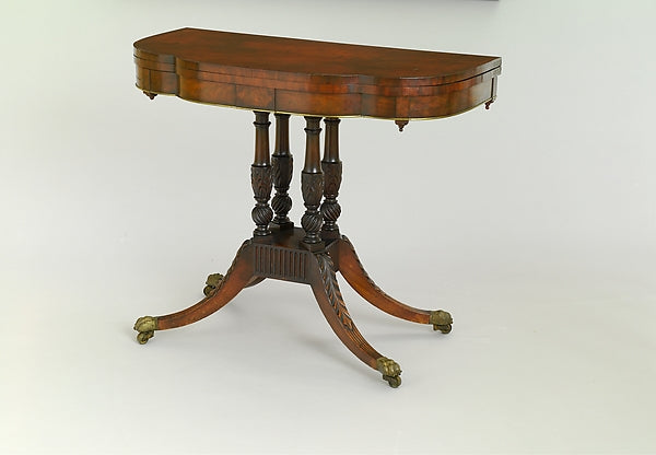 Pair of Card Tables 1810–15 Attributed to Duncan Phyfe, Poster Print