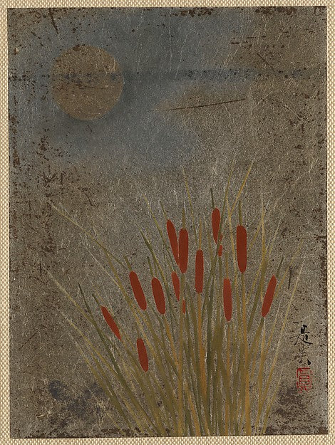 Cat Tails and Moon-Shibata Zeshin, Poster Print