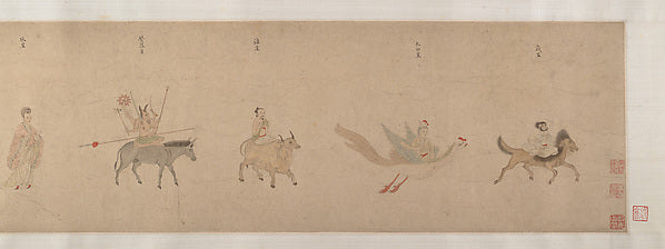 Divinities of the Planets and Constellati,Classic Ming China Image, Poster Print Wall Art