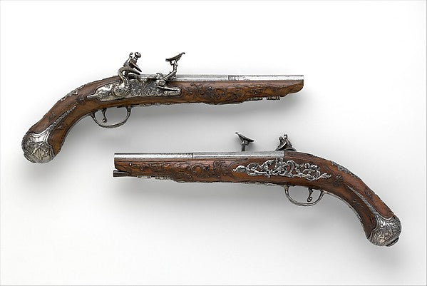 Pair of Snaphaunce Pistols 1675, Poster Print