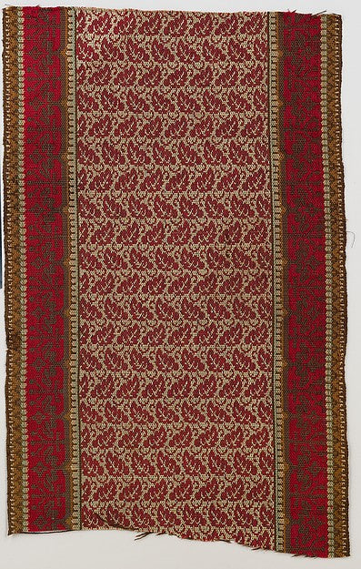 Ingrain carpet runner piece c1890, Poster Print