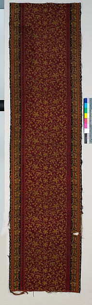 Ingrain carpet runner piece c1880, Poster Print