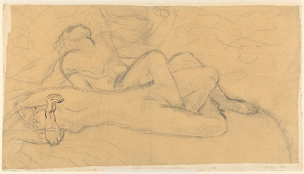 Adam and Eve n.d.-Antoine-Émile Bourdelle,16x12"(A3) Poster