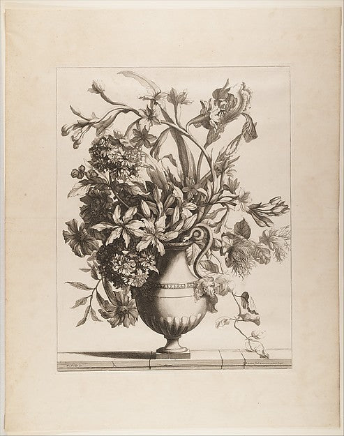 Flowers in a Vase 17th cent-Jean-Baptiste Monnoyer, Poster Print Wall Art