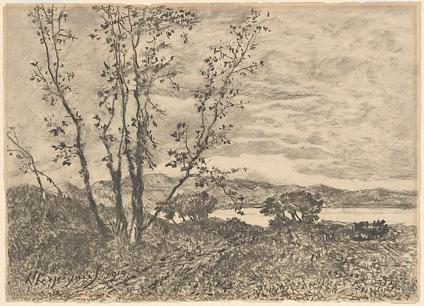 Le Cap Martin 1910-Henri-Joseph Harpignies,16x12"(A3)Poster