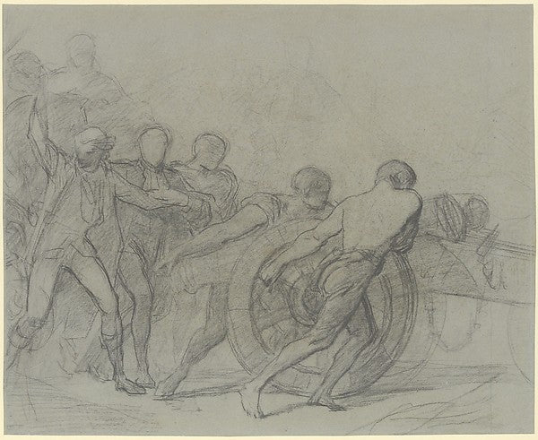 Study for "The Enrollment of the Volunteers of 1792" c1848–51,16x12"(A3) Poster