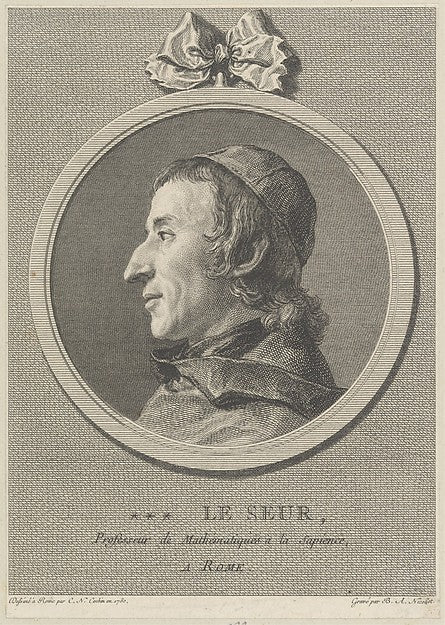 Le Seur Professeur de Mathématiques á la Sapience a Rome 175, Poster Print Wall Art