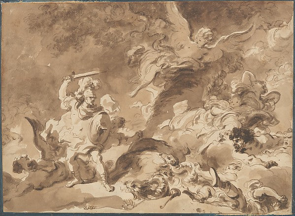 Rinaldo in the Enchanted Forest c1763-Jean Honoré Fragonard , Poster Print Wall Art