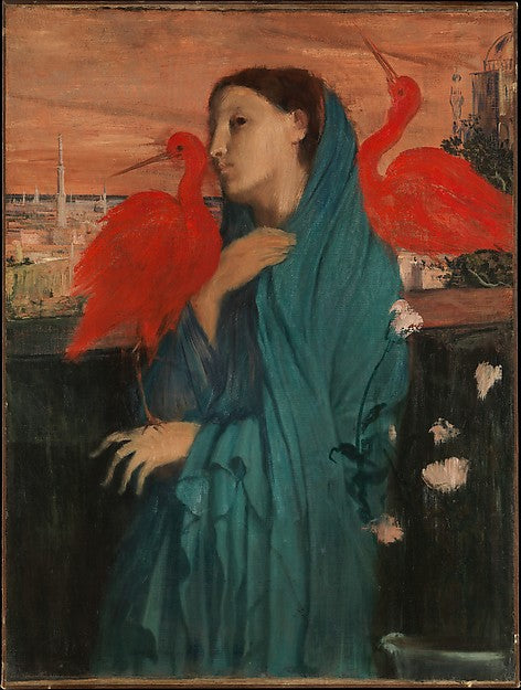 Edgar Degas:Young Woman with Ibis 1860–62-16x12