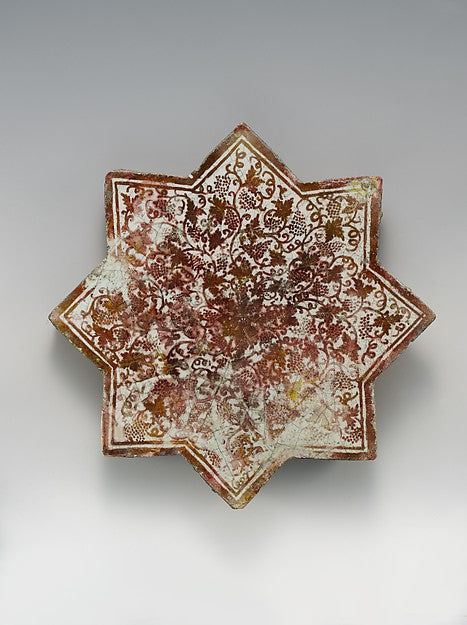 :Star-Shaped Tile first half 15th century-16x12"(A3) Poster