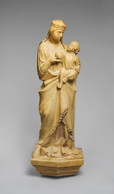 :Standing Virgin and Child probably early 20th century -16x12"(A3) Poster