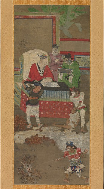 Ten Kings of Hell before 1195-Jin Chush,Classic Ming China Image, Poster Print Wall Art