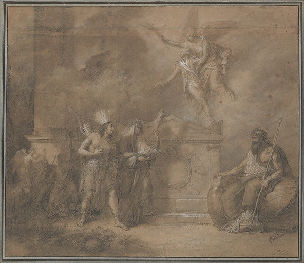 Washington's Tomb c1799-Étienne Pallière, Poster Print Wall Art