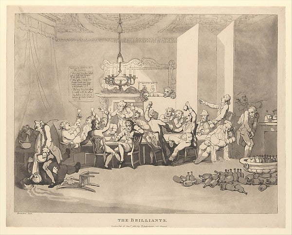 The Brilliants January 15, 1801-Thomas Rowlandson , Poster Print