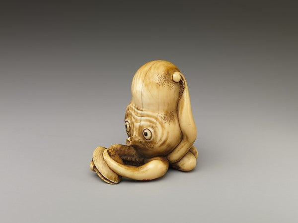 Netsuke of Octopus Holding Clam late 19th–early 20th cent, Poster Print