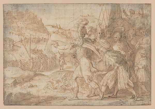 The Siege of Fiesole by the Goths 1550–99-Friedrich Sustris,V, Poster Print Wall Art
