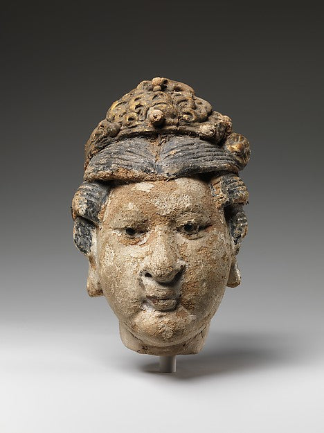 Head of Attendant 11th–12th cent, Poster Print Wall Art