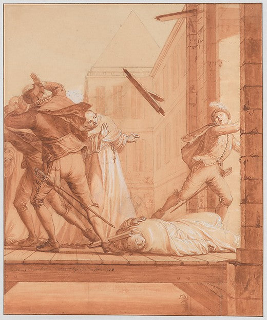Scene Six from the Life of the Reverend Jean de la Barrière 16, Poster Print