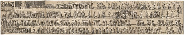Funeral Procession of William Lodewijk count of Nassau July 1, Poster Print