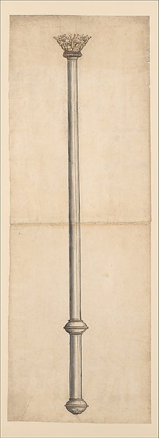 Design for a Scepter 16th cent-Anonymous, German, 16th cent ?, Poster Print Wall Art