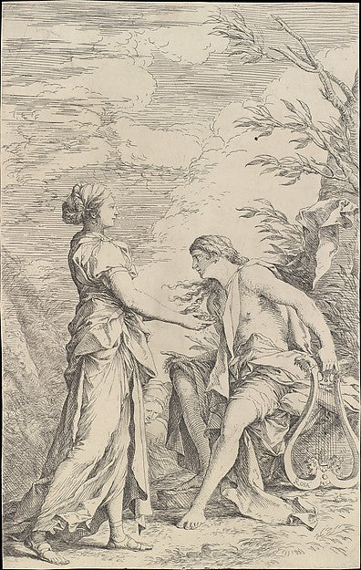 Apollo and the Cumaean Sibyl c1661-Salvator Rosa 1615–1673 Ro, Poster Print Wall Art