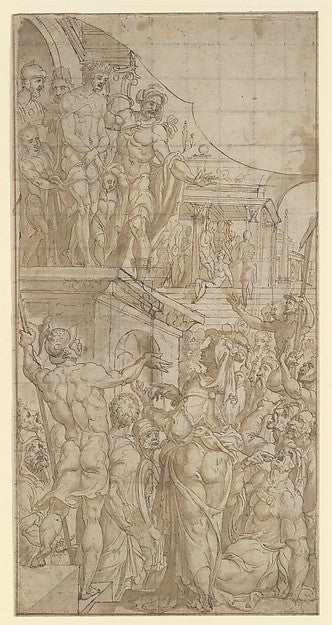 Ecce Homo 16th cent-Maarten van Heemskerck,16x12"(A3)Poster